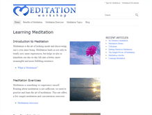 Tablet Screenshot of meditationworkshop.org